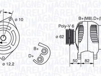 Alternator FIAT DUCATO bus 230 MAGNETI MARELLI 063321620010