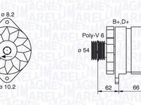 Alternator FIAT DUCATO caroserie 230L MAGNETI MARELLI 063388505010