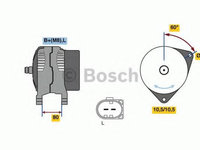 Alternator FIAT DUCATO caroserie (250, 290) (2006 - 2016) Bosch 0 986 080 060