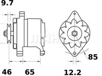 Alternator FIAT DUCATO caroserie 290 MAHLE ORIGINAL MG127