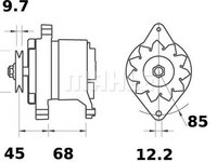 Alternator FIAT DUCATO Panorama 290 MAHLE ORIGINAL MG258