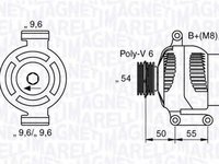 Alternator FIAT LINEA 323 MAGNETI MARELLI 063358062010