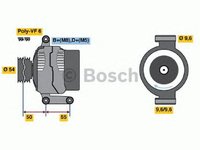 Alternator FIAT PANDA 169 BOSCH 0986048781