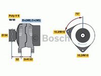 Alternator FIAT SCUDO caroserie 220L BOSCH 0986042091