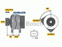 Alternator FIAT ULYSSE (179AX) (2002 - 2011) Bosch 0 986 046 240