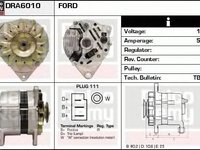 Alternator FORD FIESTA caroserie F3L F5L DELCOREMY DRA6010