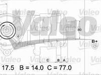 Alternator FORD FIESTA IV JA JB VALEO 437388