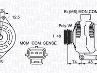 Alternator FORD FOCUS C-MAX MAGNETI MARELLI 063377411010