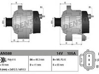 Alternator FORD FOCUS DAW DBW DENSO DAN588