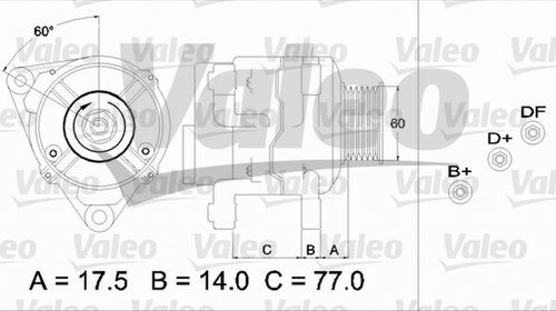 Alternator FORD KA RB VALEO 437388