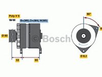 Alternator FORD MONDEO I combi BNP BOSCH 0986036211