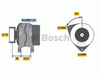 Alternator FORD MONDEO IV limuzina (BA7) (2007 - 2016) Bosch 0 986 048 380