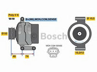 Alternator FORD MONDEO Mk III (B5Y) (2000 - 2007) Bosch 0 986 049 460
