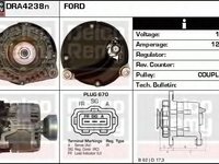 Alternator FORD TRANSIT CONNECT P65 P70 P80 DELCOREMY DRA4238N