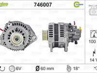 Alternator HONDA CIVIC VII Hatchback EU EP EV VALEO 746007