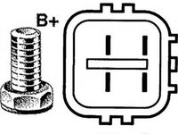 Alternator HONDA FR-V BE HERTH+BUSS JAKOPARTS J5114048