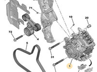 Alternator hybrid pentru Citroen DS5, an 2012 PRODUS NOU ORIGINAL CU PIESA VECHE LA SCHIMB