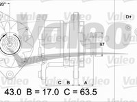 Alternator IVECO DAILY II bus VALEO 436587