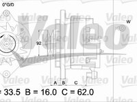 Alternator IVECO DAILY II caroserie inchisa combi VALEO 436237