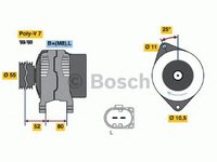 Alternator IVECO DAILY III bus BOSCH 0986046060