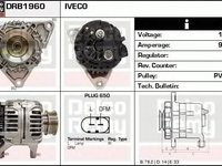 Alternator IVECO DAILY III platou sasiu DELCOREMY DRB1960