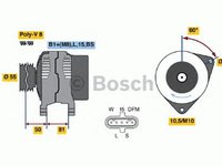 Alternator IVECO EuroCargo BOSCH 0986045430