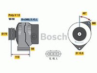 Alternator IVECO EuroTrakker BOSCH 0986046040