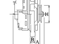 ALTERNATOR JEEP CHEROKEE (KJ) 2.8 CRD 4x4 150cp 163cp HC-CARGO CAR115527 2002 2003 2004 2005 2006 2007 2008