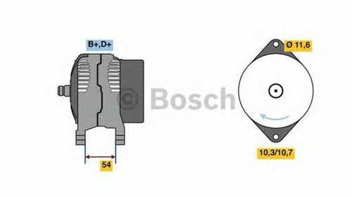 Alternator JEEP CHEROKEE XJ BOSCH 0986080630