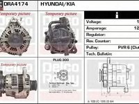 Alternator KIA CARENS II FJ DELCOREMY DRA4174N