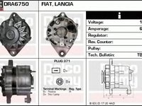 Alternator LANCIA DEDRA 835 DELCOREMY DRA6750