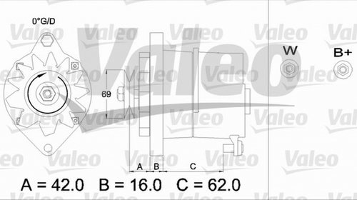 Alternator LANCIA DELTA I 831AB0 VALEO 436239