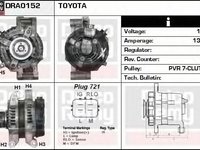 Alternator LEXUS IS II GSE2 ALE2 USE2 DELCOREMY DRA0152