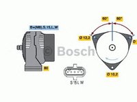 Alternator MAN E 2000 BOSCH 0986042590