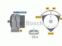 Alternator MAN F 2000 (1994 - 2016) Bosch 0 986 042 580