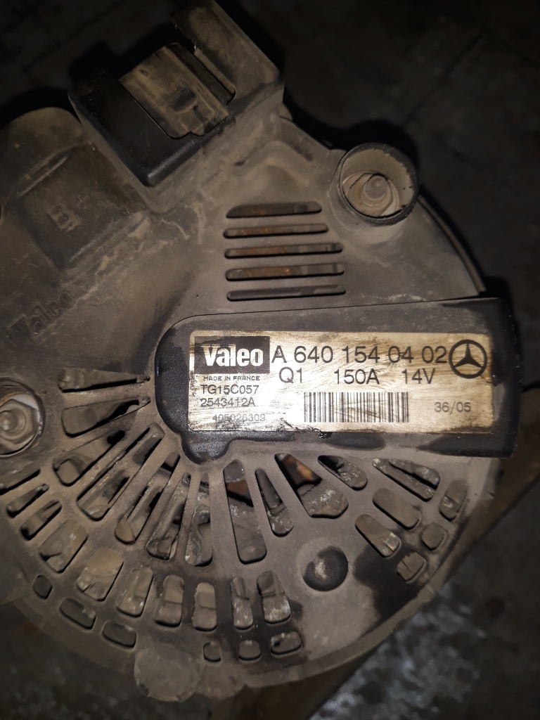 Alternator Mercedes A Class 2.0 An 2007 Cod A6401540402