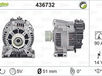 Alternator MERCEDES-BENZ A-CLASS W168 VALEO 436732