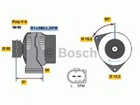 Alternator MERCEDES-BENZ CLK C208 BOSCH 0124515130