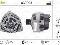 Alternator MERCEDES-BENZ CLK Cabriolet A208 VALEO 439095