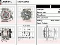 Alternator MERCEDES-BENZ E-CLASS T-Model S211 DELCOREMY DRB6340