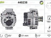 Alternator MERCEDES-BENZ E-CLASS T-Model S212 VALEO 440238