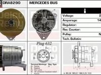 Alternator MERCEDES-BENZ O 402 DELCO REMY DRA8290