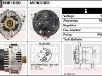 Alternator MERCEDES-BENZ S-CLASS W140 DELCOREMY DRB1650