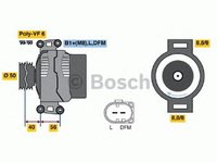 Alternator MERCEDES-BENZ SPRINTER 3-t bus 906 BOSCH 0986046320