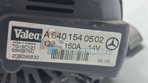Alternator Mercedes Clasa B (W245) [Fabr 2005-2011] A6401540502 2.0 CDI 640940