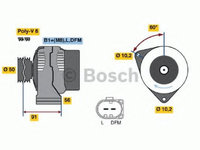 Alternator MERCEDES CLK Cabriolet (A209) (2003 - 2010) Bosch 0 986 047 540