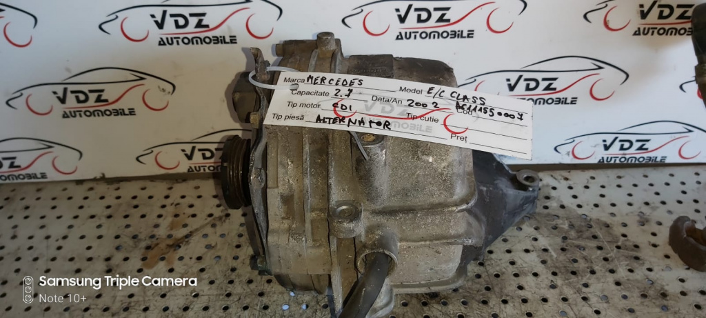 Alternator Mercedes E class 2.7CDi An 2005 Cod A6111550007