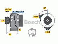 Alternator MERCEDES E-CLASS (W211) (2002 - 2009) Bosch 0 986 047 530