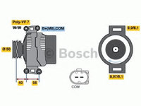 Alternator MERCEDES S-CLASS (W221) (2005 - 2013) Bosch 0 986 047 800