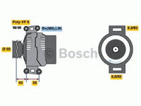 Alternator MERCEDES SPRINTER 4,6-t platou / sasiu (906) (2006 - 2016) MTR 12160970